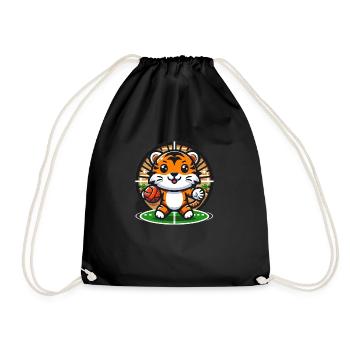 Kabaddi Tiger - Drawstring Bag - black - Front