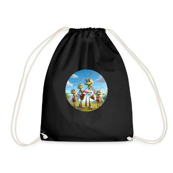 Famille des moustiques - Sac de sport léger - noir - Devant