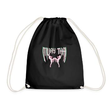 Muay Thaï Boxe Thaïlandaise - Sac de sport léger - noir - Devant