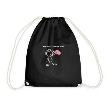 tu as fait tomber ton cerveau -citation drôle - Sac de sport léger - noir - Devant
