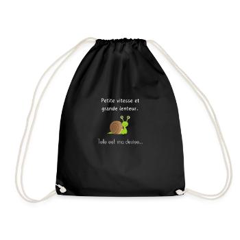 Petit vitesse et grande lenteur - Sac de sport léger - noir - Devant