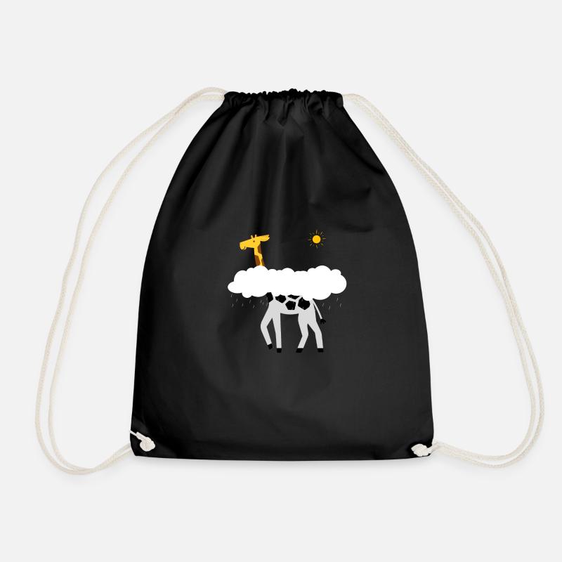 Giraffen-Humor - Turnbeutel - Schwarz