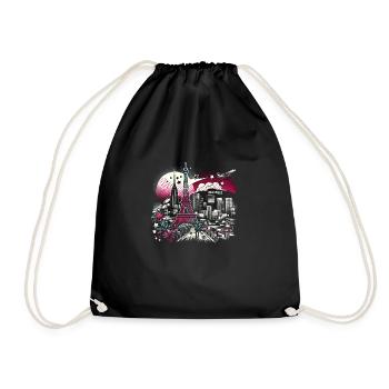 Romantic Paris Hollywood – City Magic Art - Drawstring Bag - black - Front