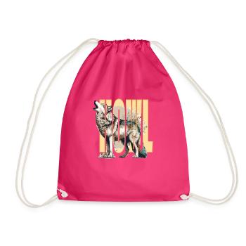 Loup hurlant - Sac de sport léger - fuchsia - Devant