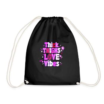 Love me Valentine Happy Valentines Valentines - Drawstring Bag - black - Front