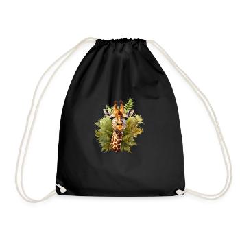 Giraffe High - Turnbeutel - Schwarz - Vorne