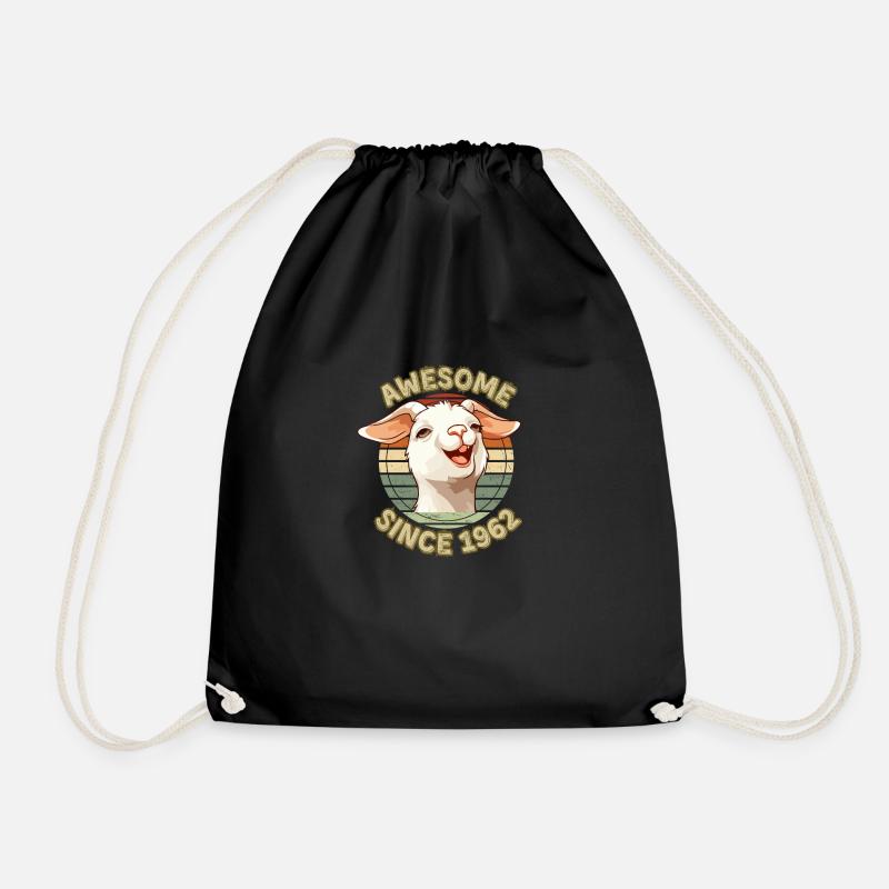 awesome Since 1962 - Humor Geburtstagsgeschenk 1962 - Turnbeutel - Schwarz