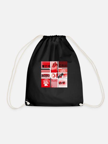 #6 ROUGE - Sac de sport léger - noir