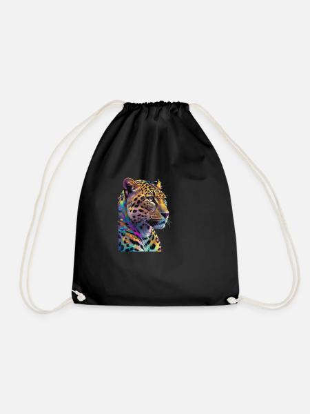 Léopard - Sac de sport léger - noir