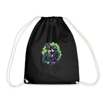 Steampunk Couple - Sac de sport léger - noir - Devant