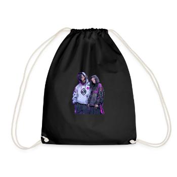 Urban Cyberpunk Couple - Drawstring Bag - black - Front