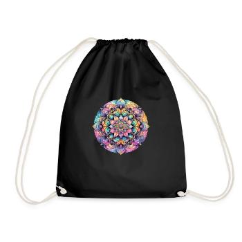Elegance of the Colour Blossom - Drawstring Bag - black - Front