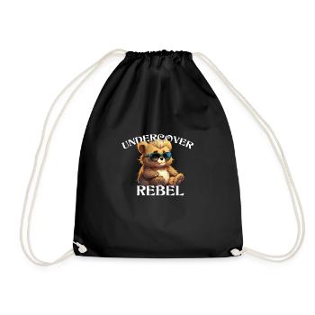 Undercover Rebel - Découvrez l’ours qui sommeille en vous ! - Sac de sport léger - noir - Devant