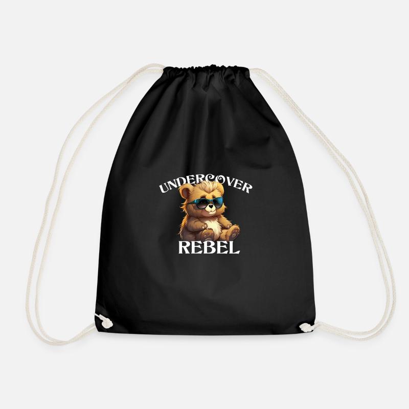 Undercover Rebel - Entdecke das Bärchen in dir! - Turnbeutel - Schwarz