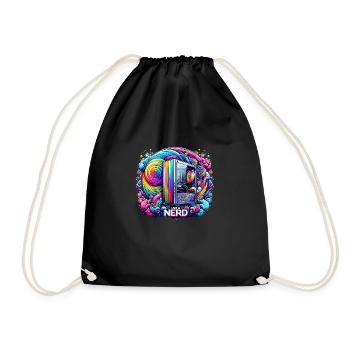 Nerd-Stolz Rainbow - Turnbeutel - Schwarz - Vorne