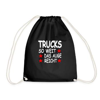 Truck - Turnbeutel - Schwarz - Vorne