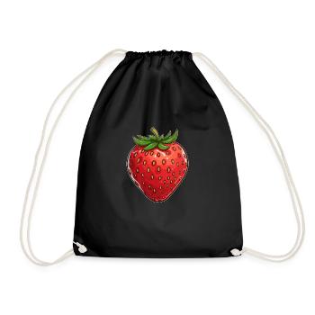 Fraise - Sac de sport léger - noir - Devant