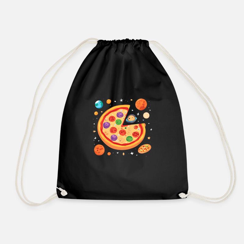 Pizza Planet Expedition - Abenteuer - Turnbeutel - Schwarz