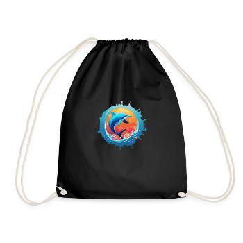 dauphin1 - Sac de sport léger - noir - Devant