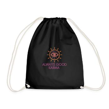 always good karma - Turnbeutel - Schwarz - Vorne