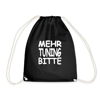 Tuning - Drawstring Bag - black - Front
