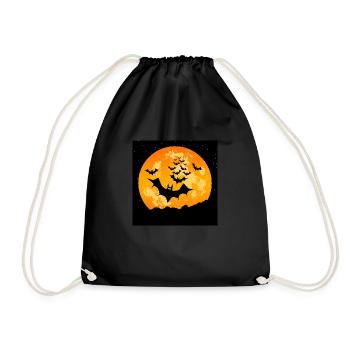 Chauves-souris volantes d’Halloween - Sac de sport léger - noir - Devant