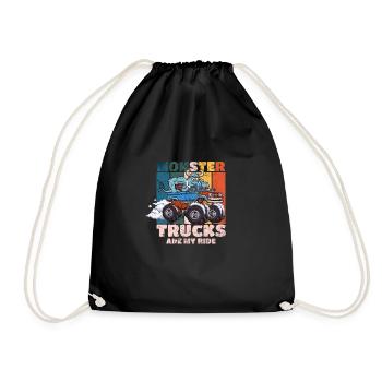 Les monster trucks, c’est ma balade - Sac de sport léger - noir - Devant