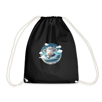 Zodiac sign Taurus - Drawstring Bag - black - Front