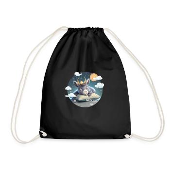 signe du zodiaque Capricorne - Sac de sport léger - noir - Devant