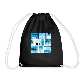 #13 BLEU - Sac de sport léger - noir - Devant