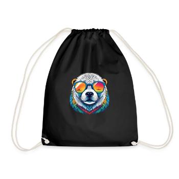 Seal - Drawstring Bag - black - Front