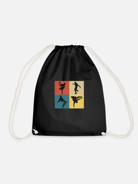 hip hop vintage rétro - Sac de sport léger - noir