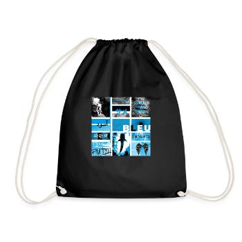 #16 BLEU NOIR ET BLANC - Sac de sport léger - noir - Devant