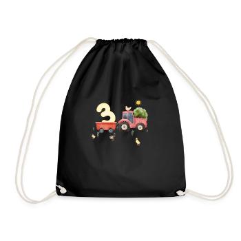 3rd Anniversary Farm Agriculture - Drawstring Bag - black - Front
