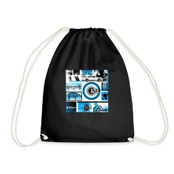 #17 BLEU, NOIR ET BLANC - Sac de sport léger - noir - Devant