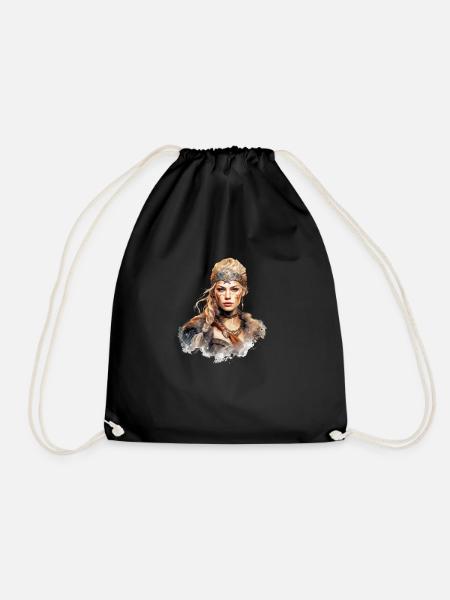 Viking Goddess Freya Nordic Norse - Turnbeutel - Schwarz
