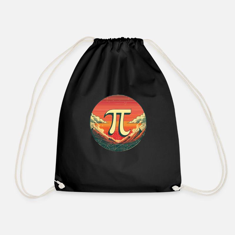 Pi Day Logo Himmel, Pi Tag 2024 - Turnbeutel - Schwarz