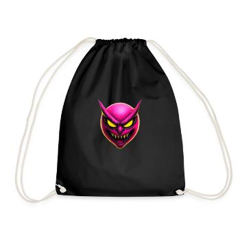 Pink Nasty Smilie - Drawstring Bag - black - Front