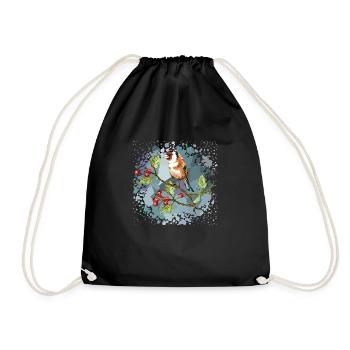 Oiseau coloré - Sac de sport léger - noir - Devant