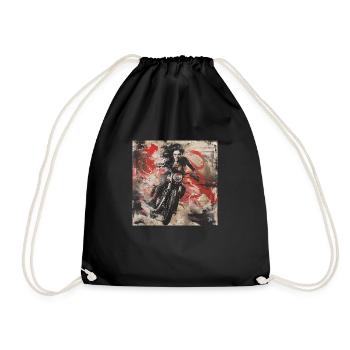 KraftFahrKonsul "BeautyWRB" - Turnbeutel - Schwarz - Vorne