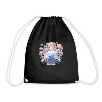 Manga Universe Girl - Drawstring Bag - black - Front