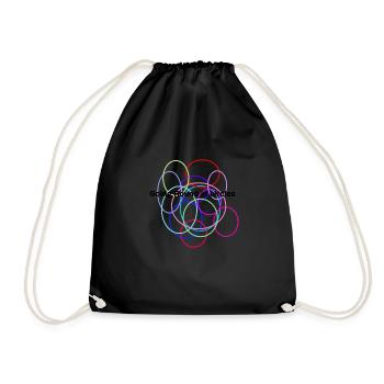 Circles - Drawstring Bag - black - Front
