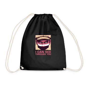 Je peux voir à travers toi - Sac de sport léger - noir - Devant