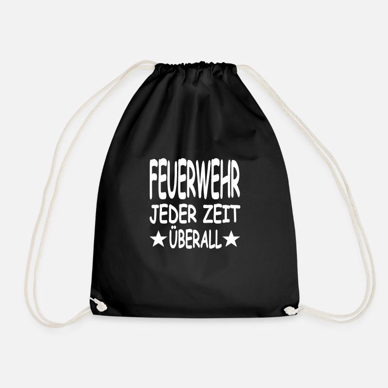 Feuerwehr - Turnbeutel - Schwarz