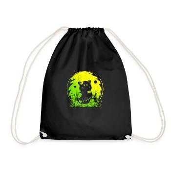 Cat in Nature - Spring Edition - Drawstring Bag - black - Front