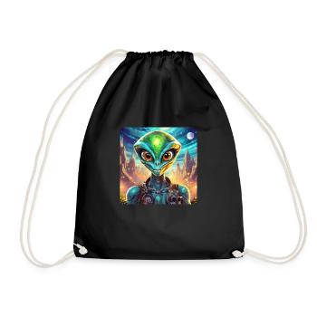 Firefly personnage drole extraterrestre 28830 - Sac de sport léger - noir - Devant