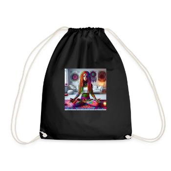 Yoga Dreads - Turnbeutel - Schwarz - Vorne