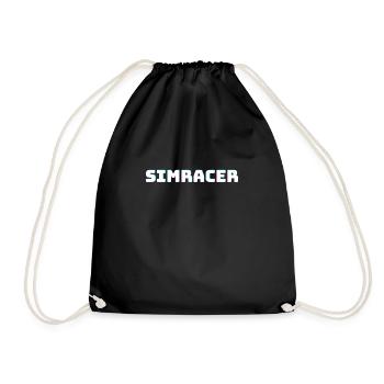For all Simracing fans - Drawstring Bag - black - Front
