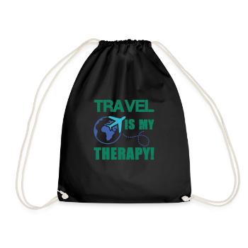 Thérapie de voyage - Sac de sport léger - noir - Devant