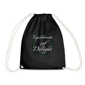 Statement Experiencing Joy Joy Quotes Cool - Drawstring Bag - black - Front